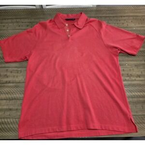 Tommy Bahama TB18 Polo Shirt Mens XL Red Short Sleeve Performance Golf Textured